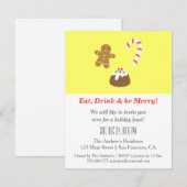 Yummy Goodies behandelt uitvindingen van kerstfees Kaart (Voorkant / Achterkant)