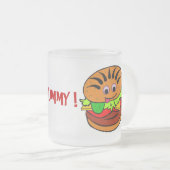 Yummy Hamburger Matglas Koffiemok (Voorkant rechts)