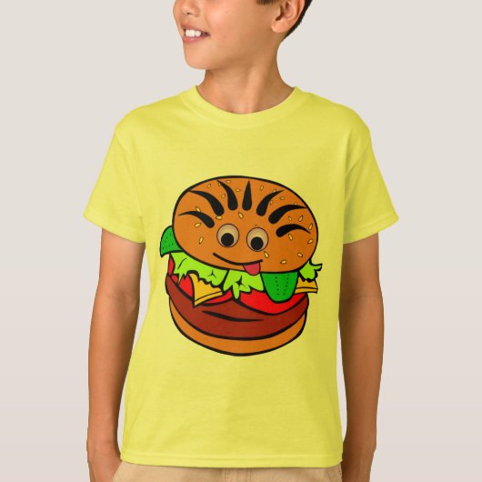 Yummy Hamburger T-shirt (Voorkant)