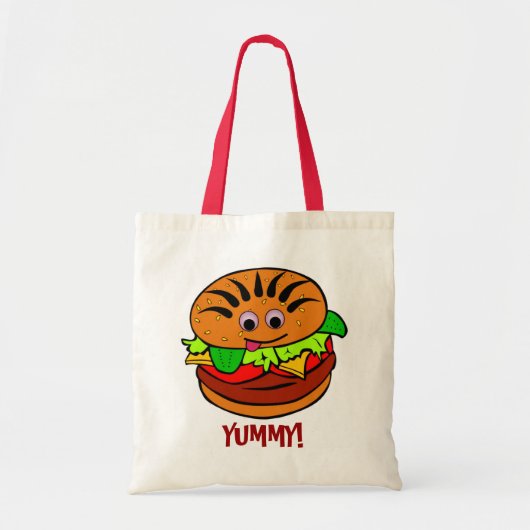 Yummy Hamburger Tote Bag (Voorkant)
