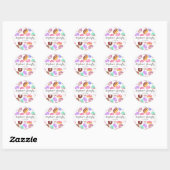 Yummy Hand geschilderd Waterverf Desserts Ronde Sticker (Vel)
