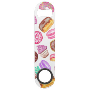 Yummy Hand Painted Waterverf Desserts Speed Flessenopener