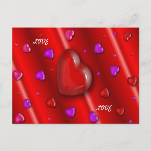 Yummy Hearts Briefkaart (Voorkant)