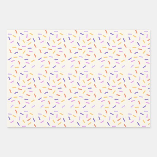 Yummy Ice Cream Cone en Sprinkles Wrapppapier Inpakpapier Vel (Voorkant 3)