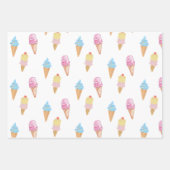 Yummy Ice Cream Cone en Sprinkles Wrapppapier Inpakpapier Vel (Voorkant)