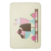 Yummy Ice Cream Desserts Badmat (Voorkant Verticaal)