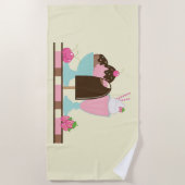 Yummy Ice Cream Desserts Strandlaken (Voorkant)