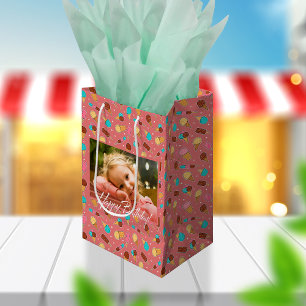 Yummy Ice Cream Foto Donkerroze Medium Cadeauzakje