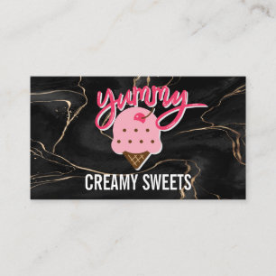Yummy Ice Cream Logo Visitekaartje