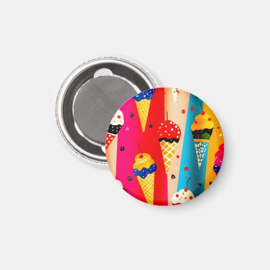 Yummy Ice Cream Magneet (Voorkant / Achterkant)