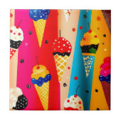 Yummy Ice Cream Tegeltje (Voorkant)