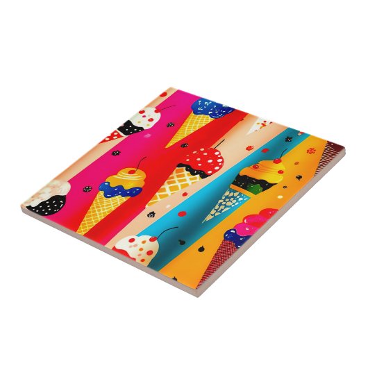 Yummy Ice Cream Tegeltje (Zijkant)