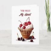 Yummy Ice Cream Theme Happy Jubileum Kaart (Voorkant)