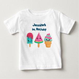 Yummy Ice Cream Trio Zomer Vibe 1e Verjaardag