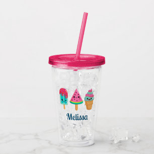 Yummy Ice Cream Trio Zomer Vibe Acryl Drinkbeker
