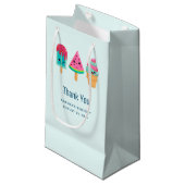 Yummy Ice Cream Trio Zomer Vibe Bedankt Klein Cadeauzakje (Voorkant Gekanteld)