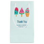 Yummy Ice Cream Trio Zomer Vibe Bedankt Klein Cadeauzakje (Voorkant)