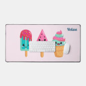 Yummy Ice Cream Trio Zomer Vibe Bureaumat (Keyboard & Muis)