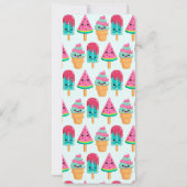 Yummy Ice Cream Trio Zomer Vibe Kaart (Achterkant)