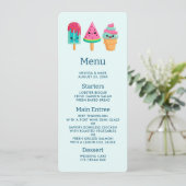 Yummy Ice Cream Trio Zomer Vibe Kaart (Staand voorkant)