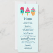 Yummy Ice Cream Trio Zomer Vibe Kaart (Voorkant)