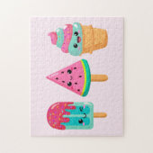 Yummy Ice Cream Trio Zomer Vibe Legpuzzel (Verticaal)