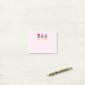 Yummy Ice Cream Trio Zomer Vibe Post-it® Notes (Op bureau)