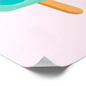 Yummy Ice Cream Trio Zomer Vibe Poster (Hoek)