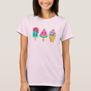 Yummy Ice Cream Trio Zomer Vibe T-shirt