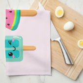 Yummy Ice Cream Trio Zomer Vibe Theedoek (Quarter Fold)