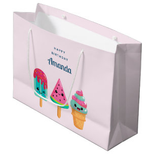 Yummy Ice Cream Trio Zomer Vibe Verjaardag Groot Cadeauzakje