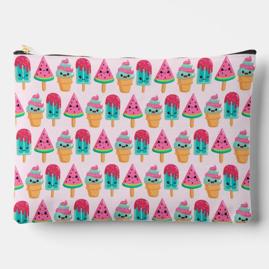 Yummy Ice Cream Trio Zomerpatroon Etui (Voorkant)