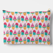 Yummy Ice Cream Trio Zomerpatroon Etui (Achterkant)