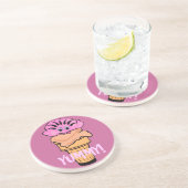 Yummy Ice Cream Zandsteen Onderzetter (Zijkant)