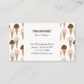 Yummy ice crème cone visitekaartje design (Achterkant)