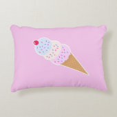 Yummy Icecream Kegelkussen Accent Kussen (Voorkant)