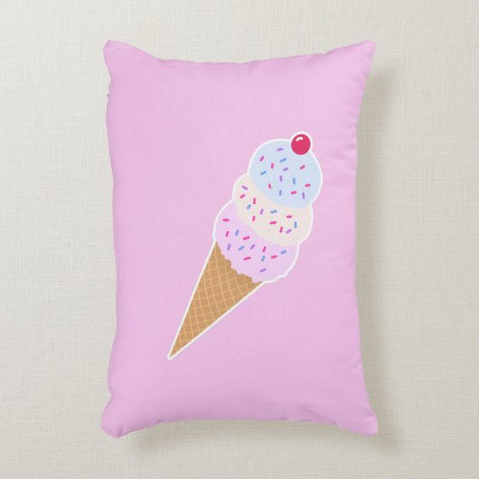 Yummy Icecream Kegelkussen Accent Kussen (Voorkant(Verticaal))