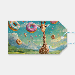 Yummy - Ik hou van donuts Cadeaulabel