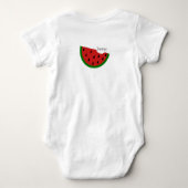 Yummy in mijn Tummy Watermelon Baby Shirt (Achterkant)