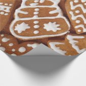 Yummy kerstfeestay Gingerbrood Cookies Cadeaupapier (Hoek)
