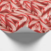 Yummy Kerstfeestay Peppermint Candy Canes Cadeaupapier (Hoek)