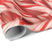 Yummy Kerstfeestay Peppermint Candy Canes Cadeaupapier (Rol Hoek)