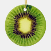 Yummy Kiwi Fruit Green 4Stephanie Keramisch Ornament (Voorkant)