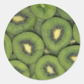 Yummy Kiwi fruit Ronde Sticker (Voorkant)