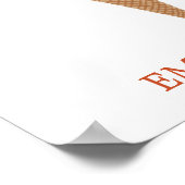 Yummy Kleurrijke Ice Cream Cone Triple Scoop CUSTO Poster (Hoek)