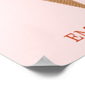 Yummy Kleurrijke Ice Cream Cone Triple Scoop CUSTO Poster (Hoek)