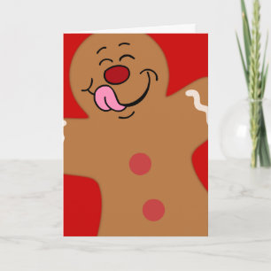 Yummy Koekje van het Man van de Peperkoek Feestdagen Kaart