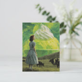 Yummy Limoen Desert in de zuivelweide Surreal Briefkaart (Staand voorkant)