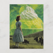 Yummy Limoen Desert in de zuivelweide Surreal Briefkaart (Voorkant)