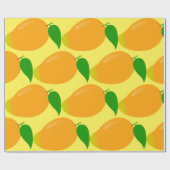 Yummy Mango Tropical Summer Fruit Cadeaupapier (Vlak)